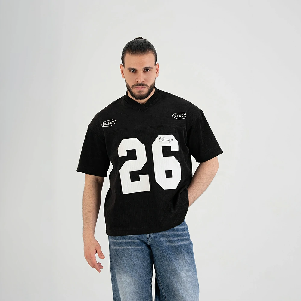 Vintage Oversized Graphic Corduroy Jersey