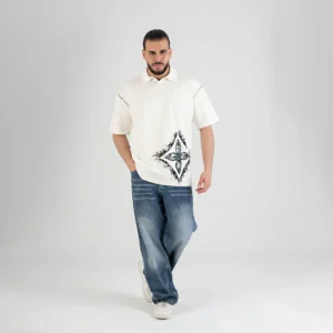 Urban Edge Oversized Graphic Streetwear Polo