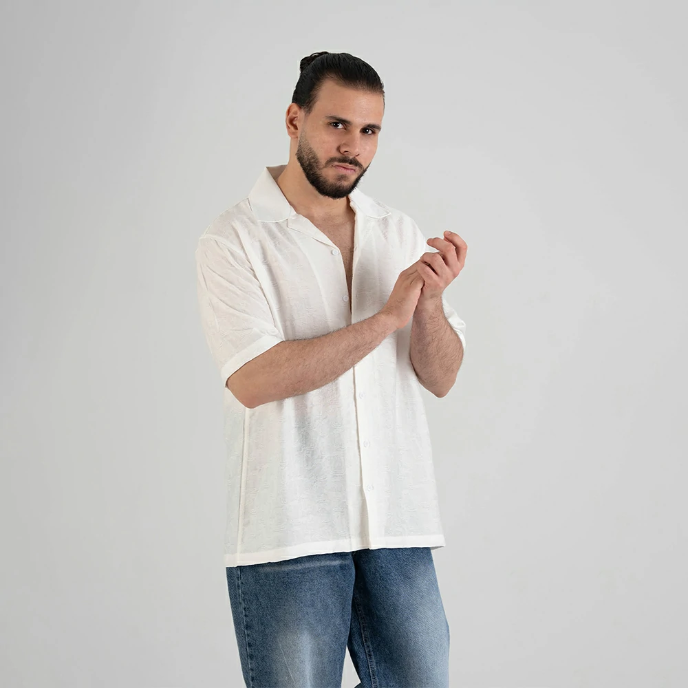Essential Relaxed-Fit Short-Sleeve Linen Shirt