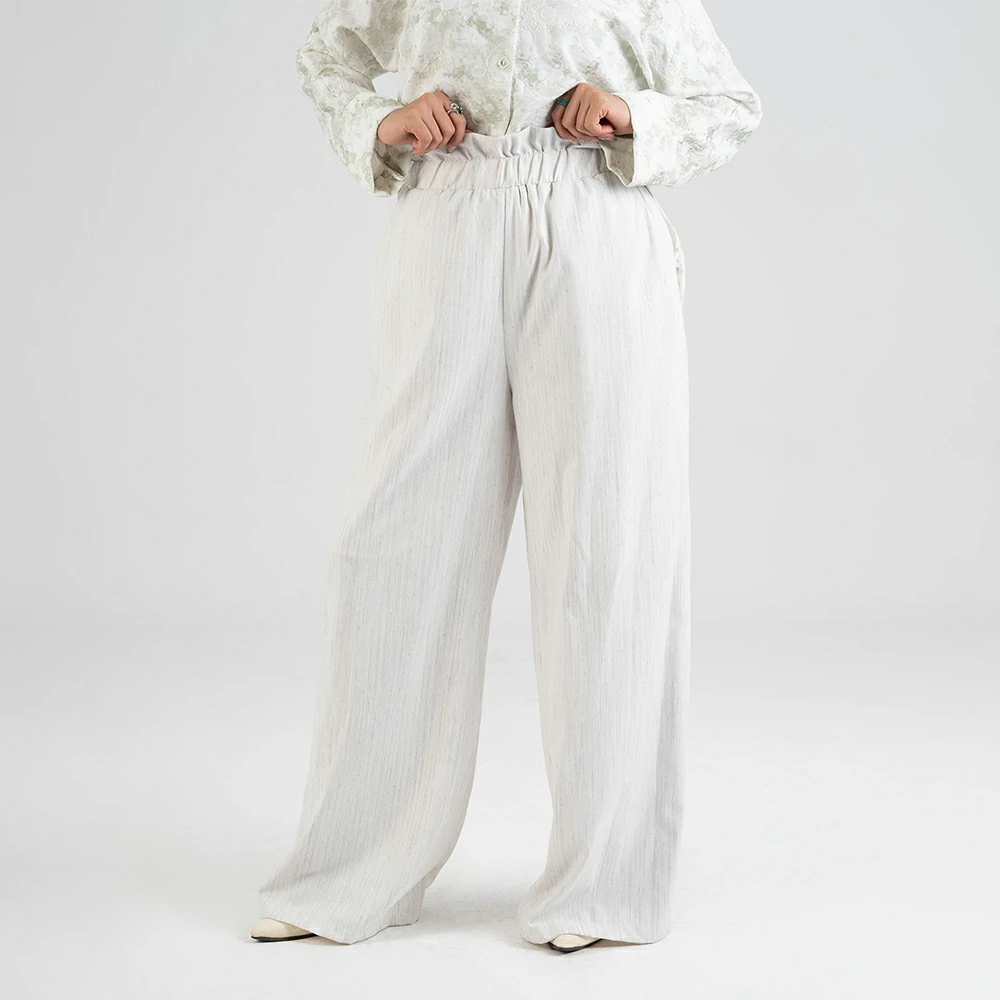 High-Waisted Linen Wide-Leg Trouser – Lightweight Summer Pants