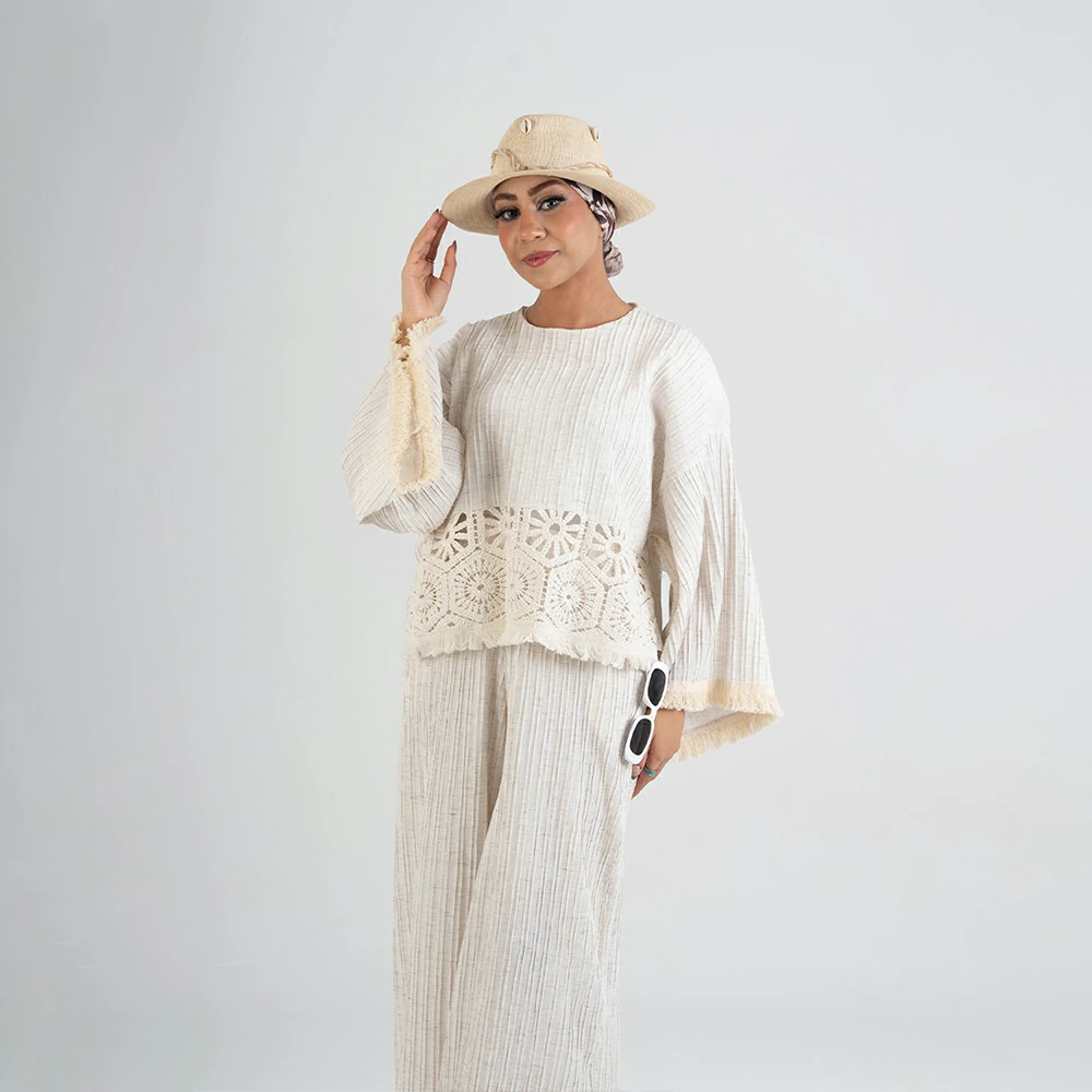 Women's Linen Two-Piece Set – Relaxed Summer Outfit