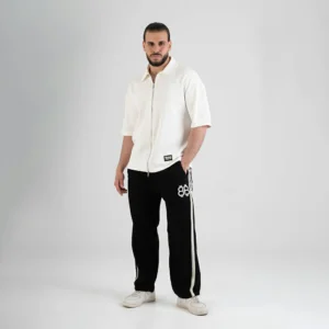 Modern Oversized Zip-Up Polo Shirt