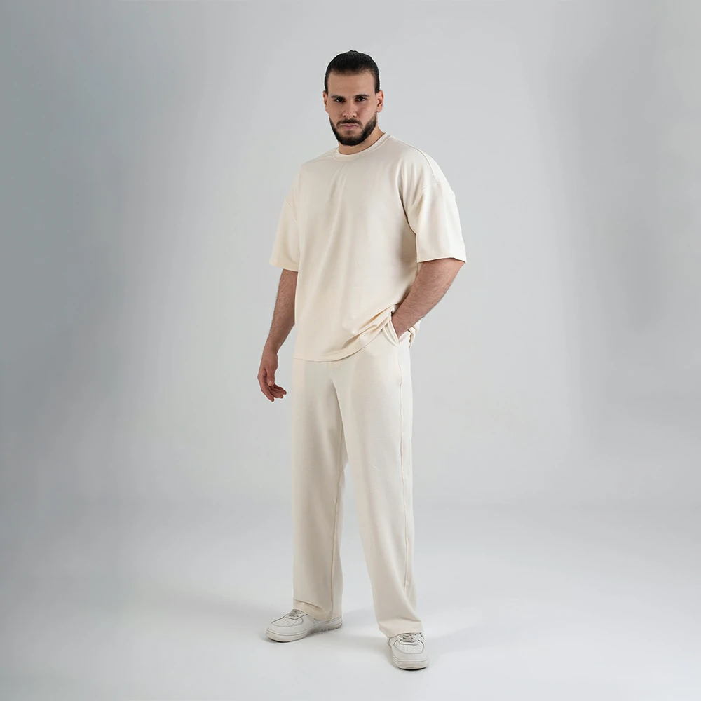 Modern minimalist textured loungewear set