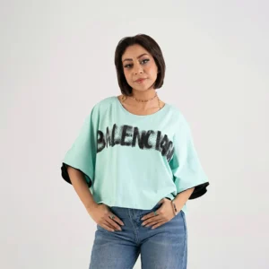 Double-Layer Sleeve Cropped T-Shirt – Trendy Casual Crop Top